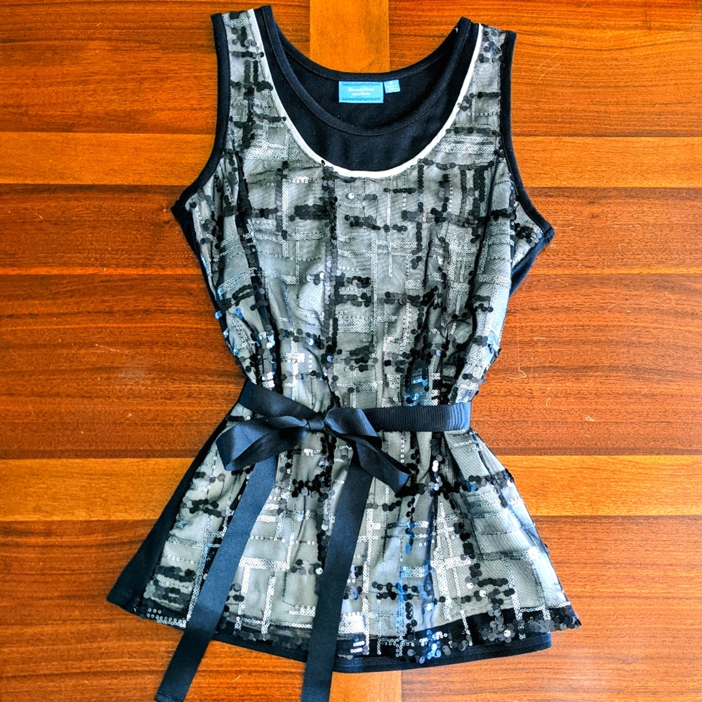 Vera Wang sequin tank top